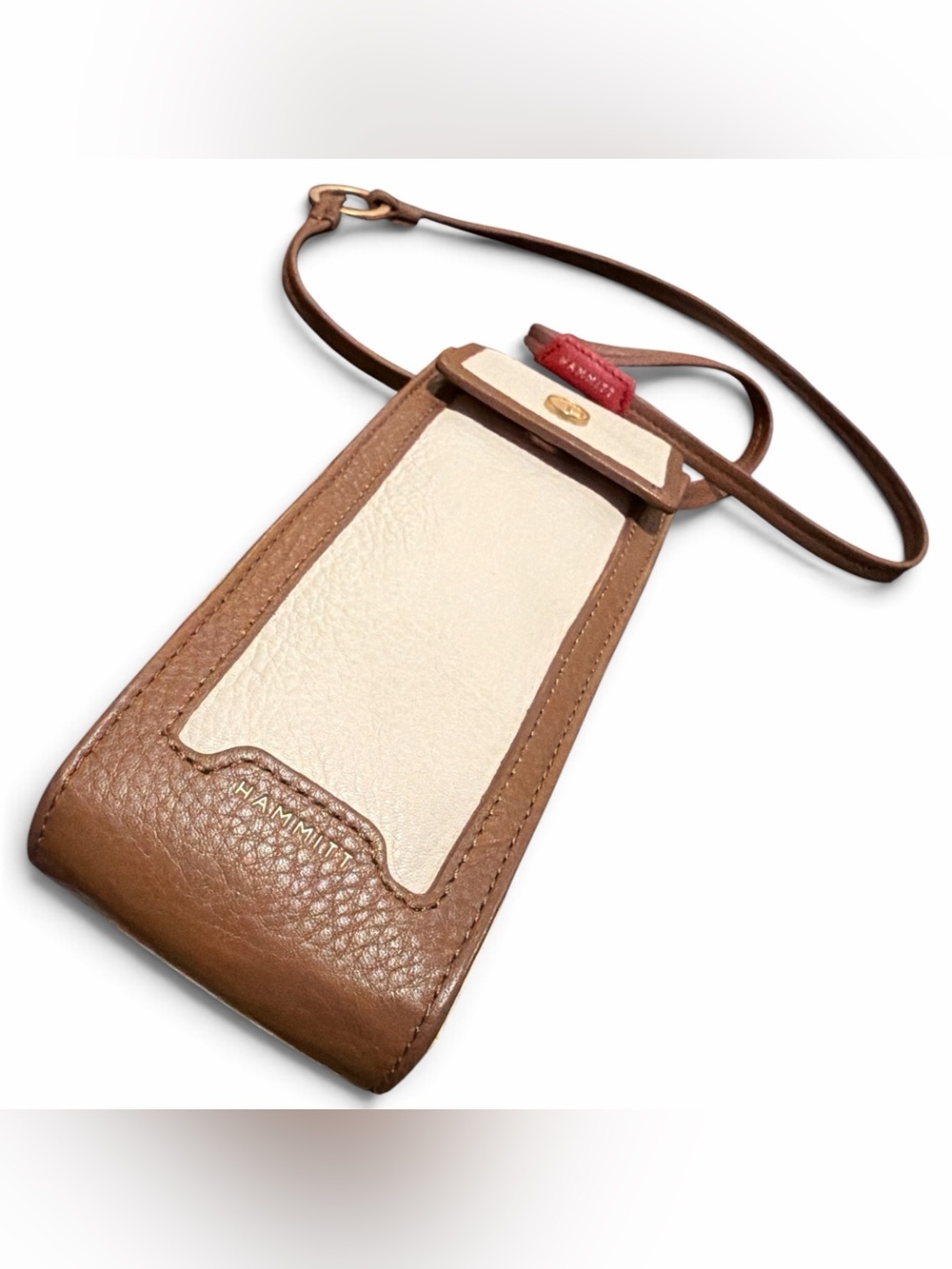 Hammitt Rua Sunglasses Crossbody Limited Release Vanilla / Camel Leather